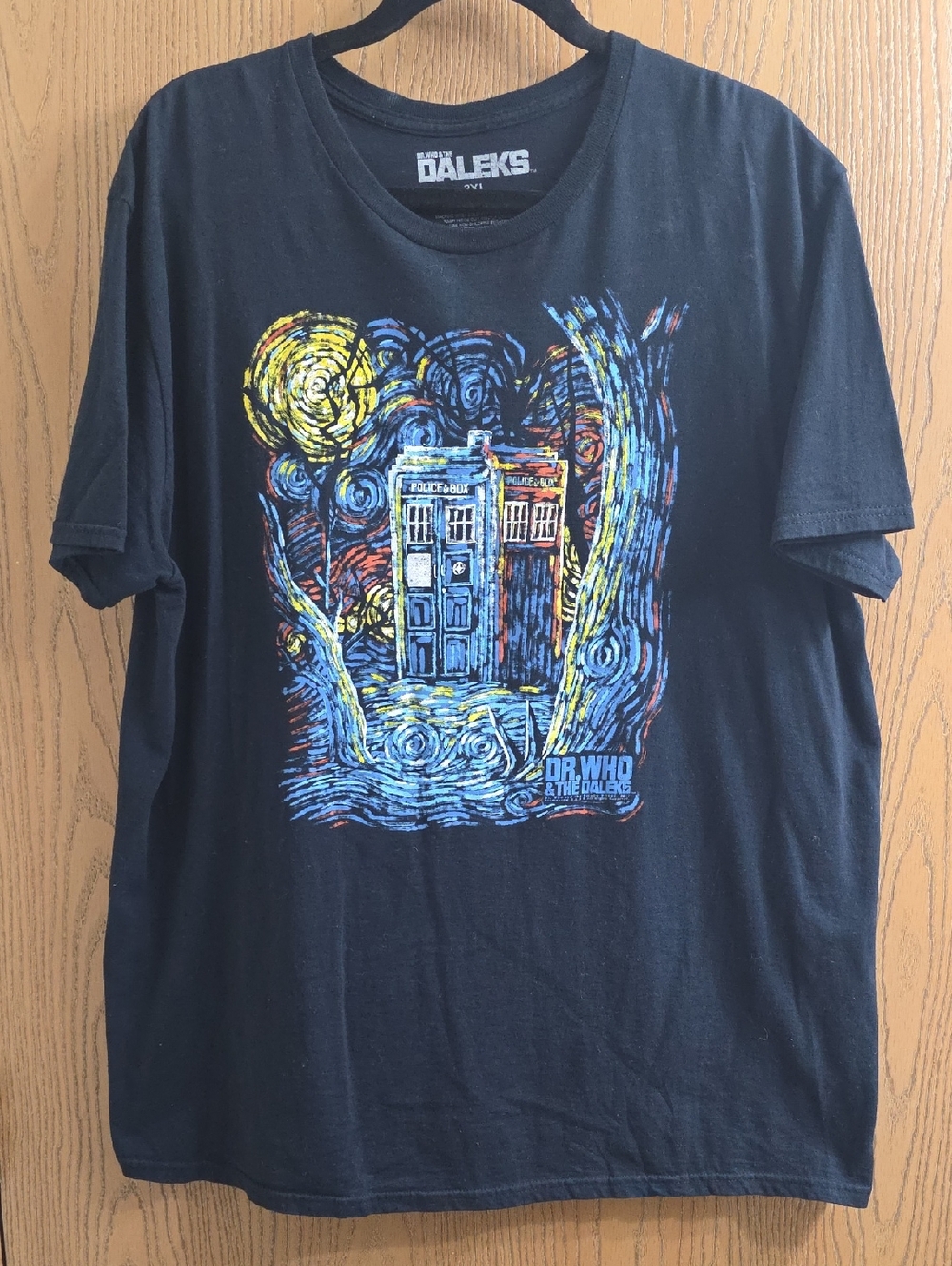 The Daleks Doctor Who TARDIS Short Sleeve Tee - Black